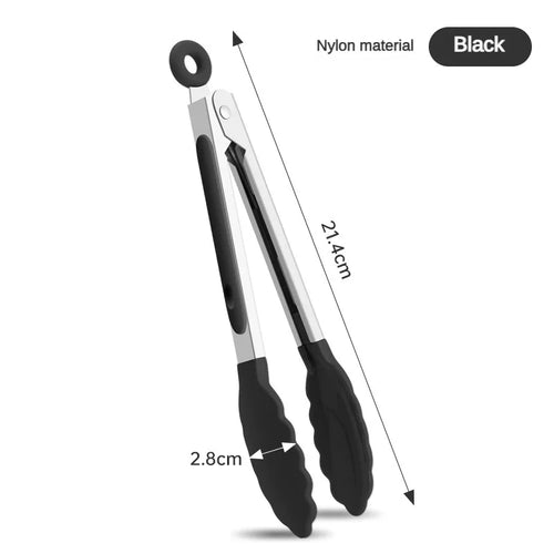1 piece high temperature resistant nylon stainless steel food clip