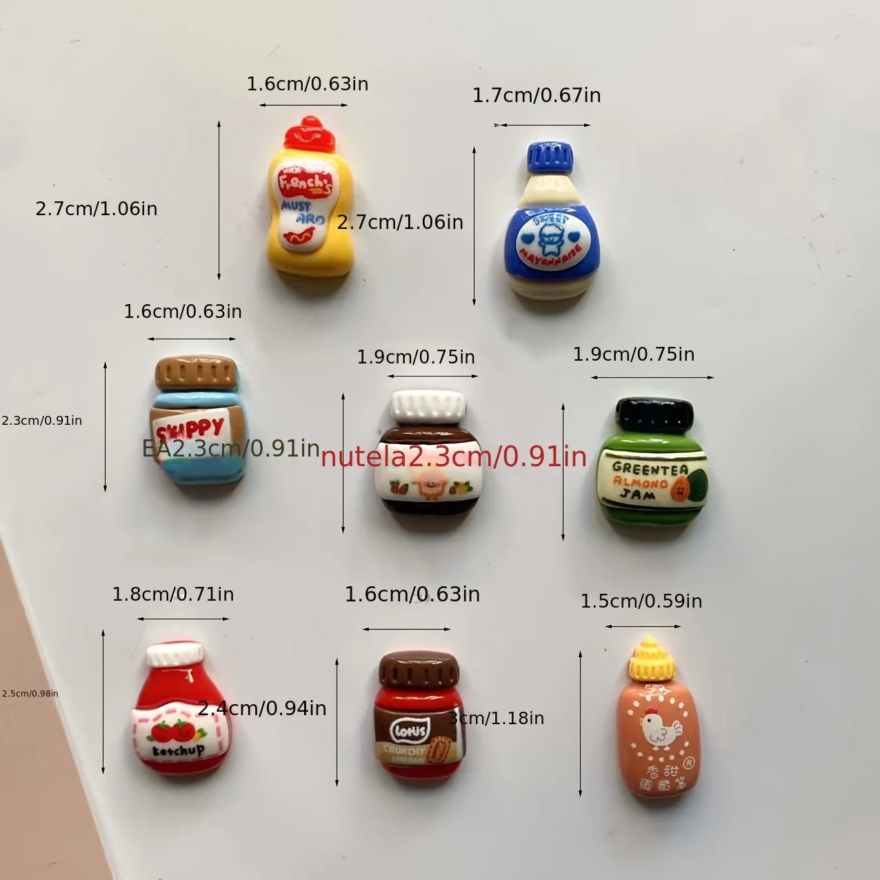 8pcs Refrigerator Magnets, Kawaii Cartoon Food Fridge Magnets, Cute