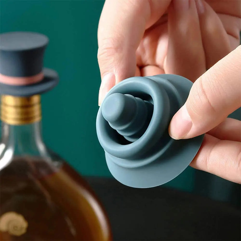 Magic Hat Wine Bottle Stopper Seal Cork Cover Silicone Wine Bottle