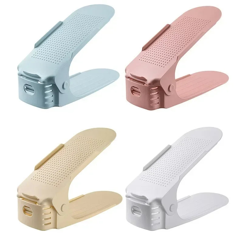 10Pcs Shoe Stacker Adjustable Shoe Slots Organizer Shoes Slots Space