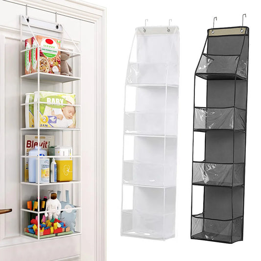 4/6 Layer Hanging Organizer Behind The Door Storage Bags For Clothes