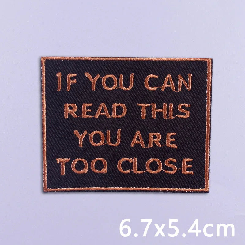 Punk Funny Patch Iron On Patches For Clothing Thermoadhesive Patches