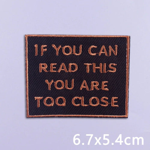 Punk Funny Patch Iron On Patches For Clothing Thermoadhesive Patches