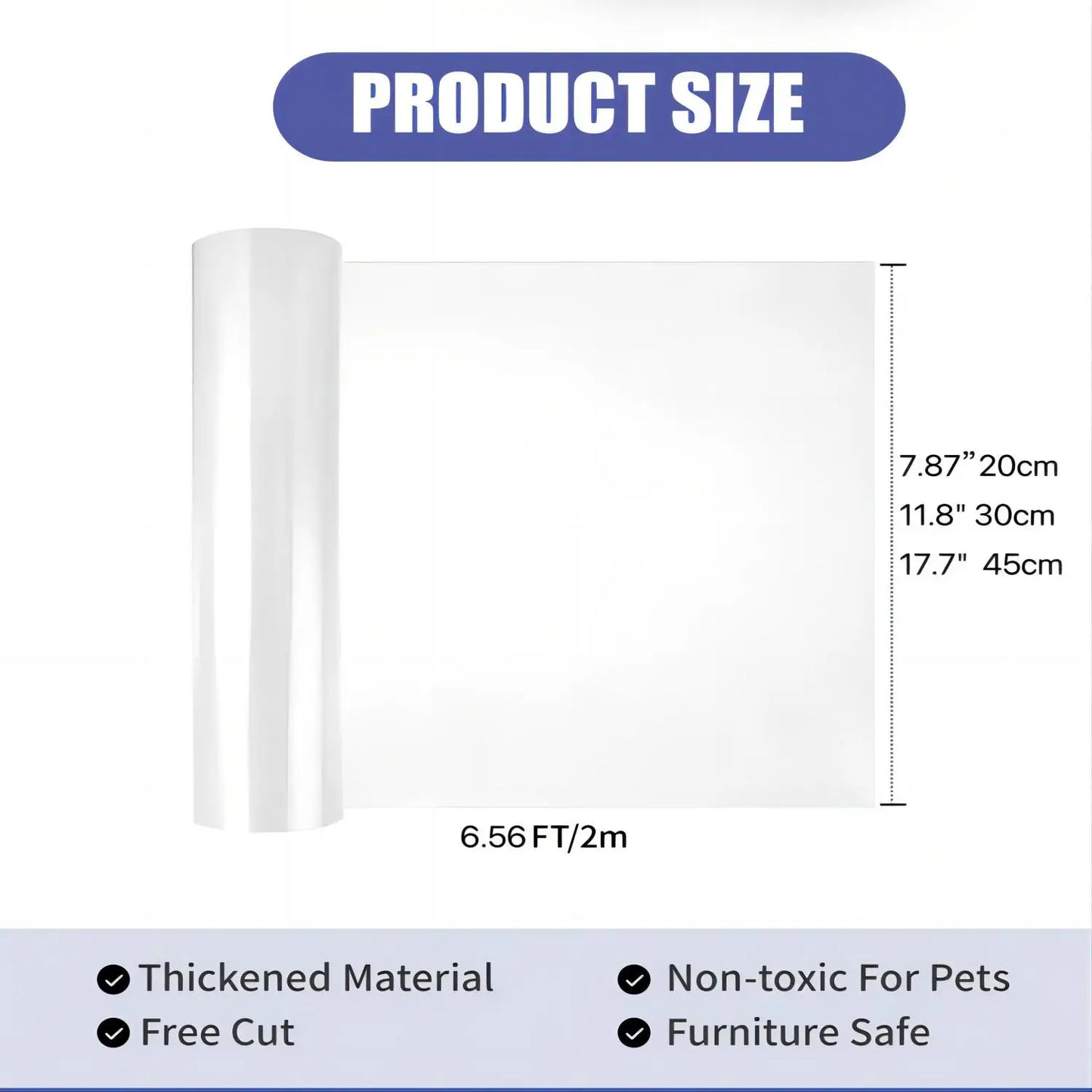 Anti Cat Scratch Furniture Protector, Single-Sided Sticky Couch