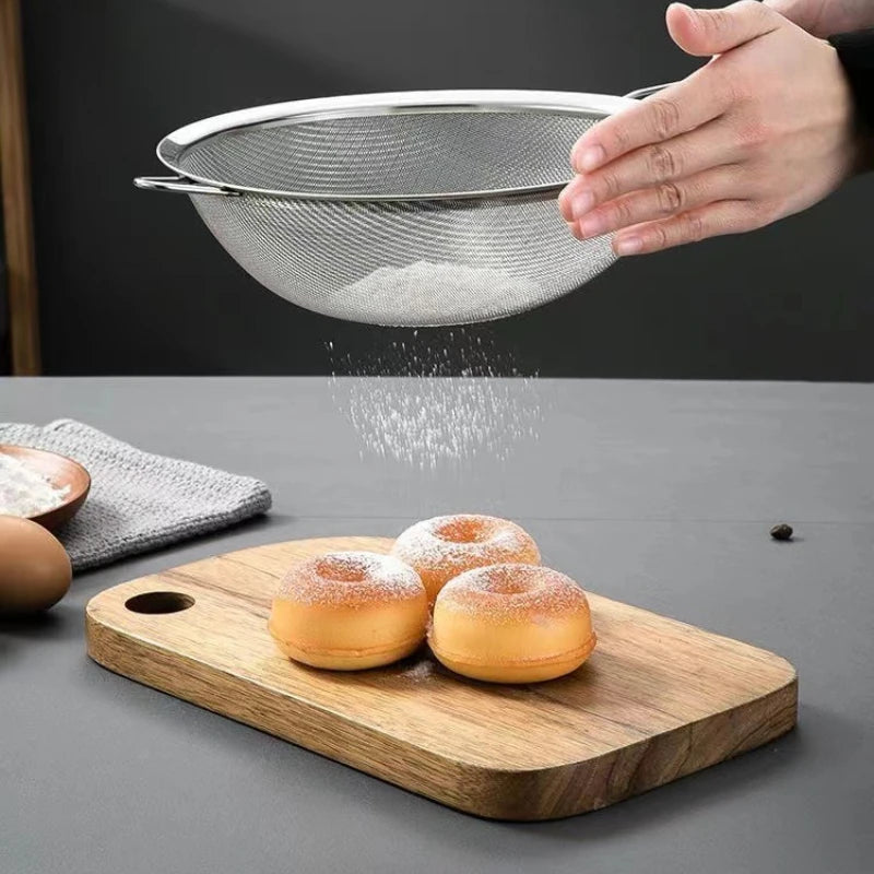 1/3/4Pcs/Set Stainless Steel Wire Fine Mesh Oil Strainer Flour
