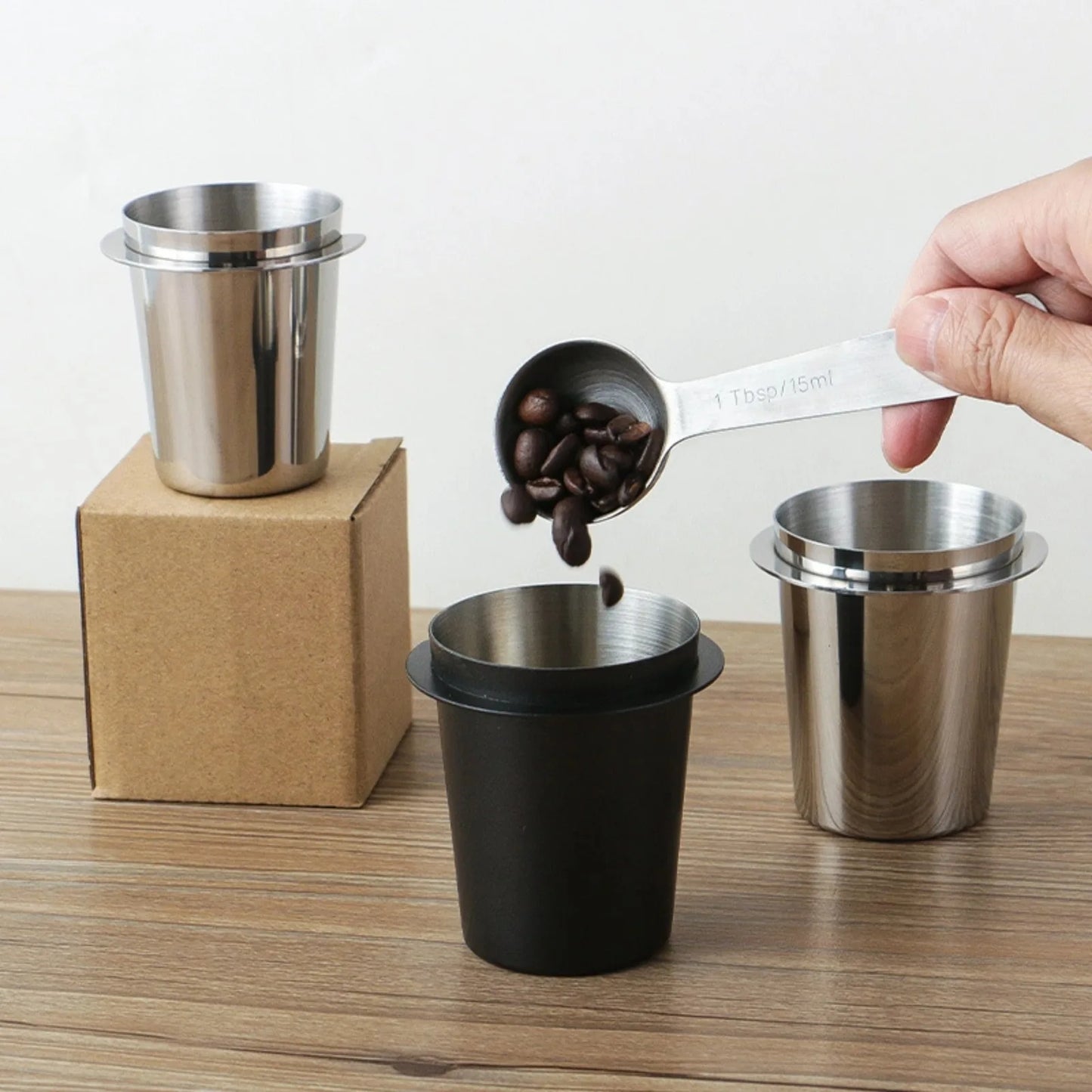 58/53/51mm Coffee Dosing Cup Sniffing Mug for Espresso Machine Wear