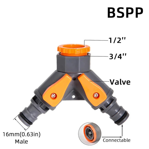 1-Pcs 1/2" 3/4" 1" Garden Hose Quick Connect Adapters -EU BPS Threaded
