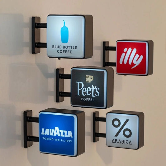 World Classic Coffee Brands Light Sign Refrigerator Magnet Coffee