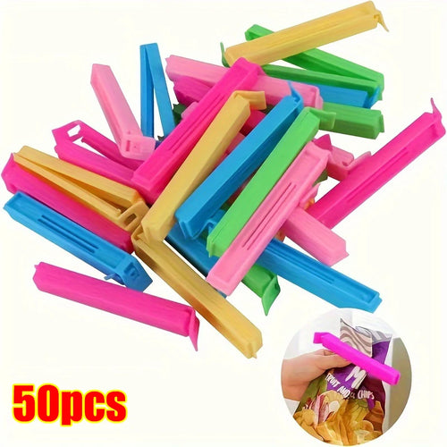 5-100PCS Food Snack Bag Sealing Plastic Clips For Packages Kitchen