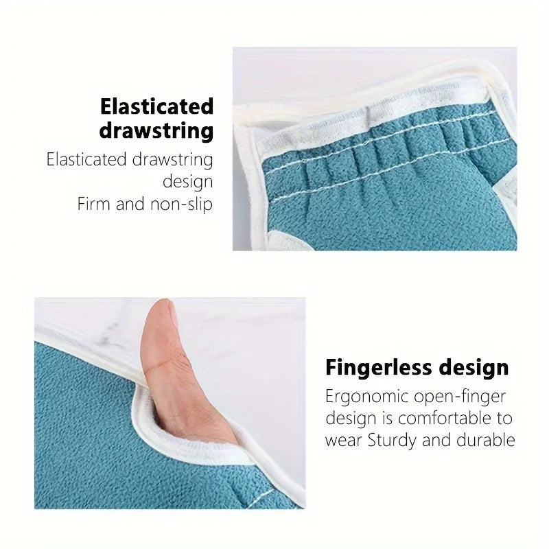 3pcs Exfoliating Bath Towel Set, 3 In 1 Back Bath Scrubbing, Body