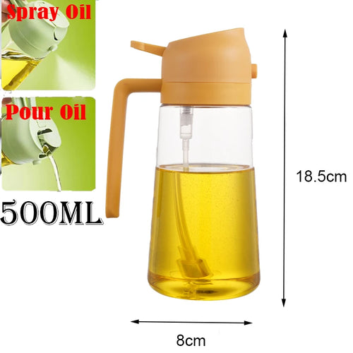 Plastic Spray Oil Sprayer Bottle Spray Oil Dispenser Oil Jar Cruet BBQ