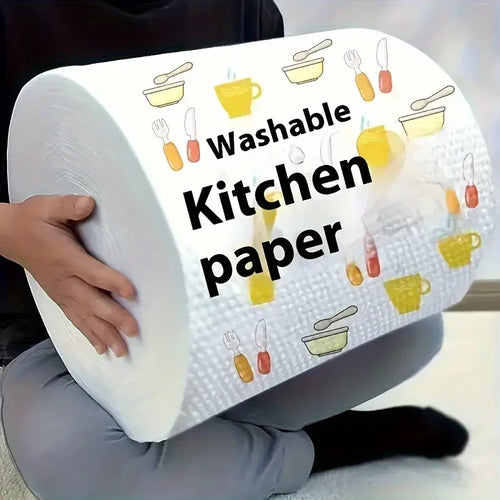 One-time dishcloth water wash dry wet dual-use non-stick oil rags