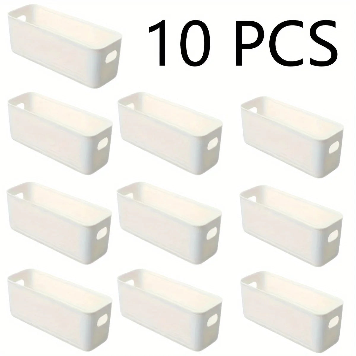 10pcs multifunctional storage box durable large-capacity desktop
