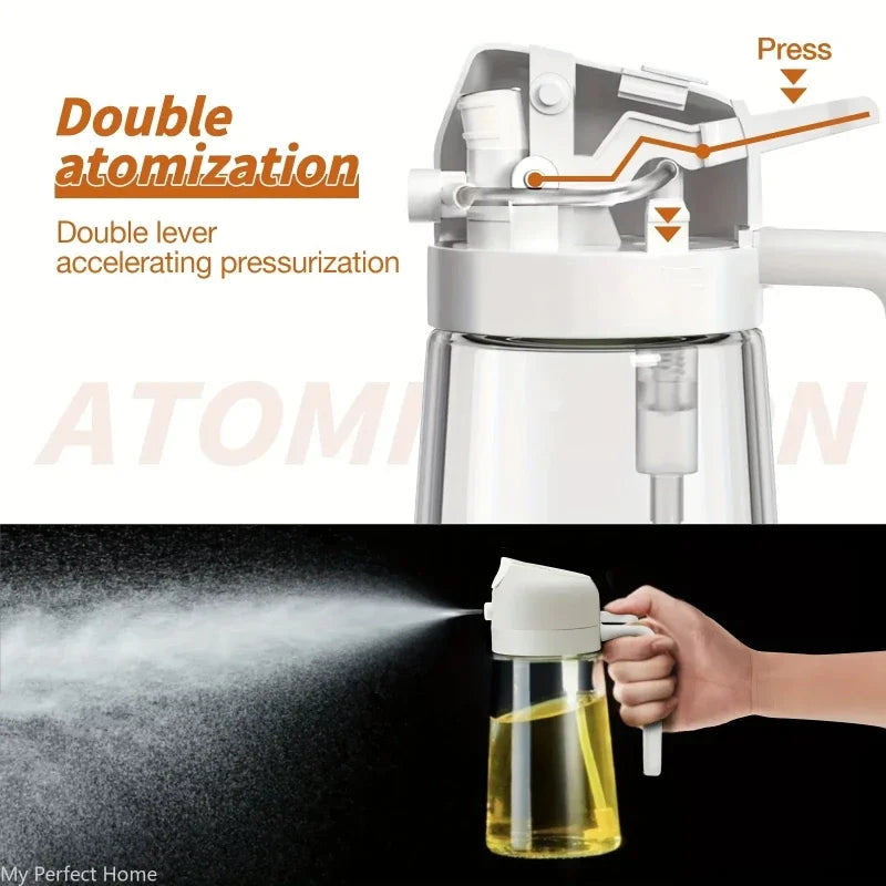 Plastic Spray Oil Sprayer Bottle Spray Oil Dispenser Oil Jar Cruet BBQ