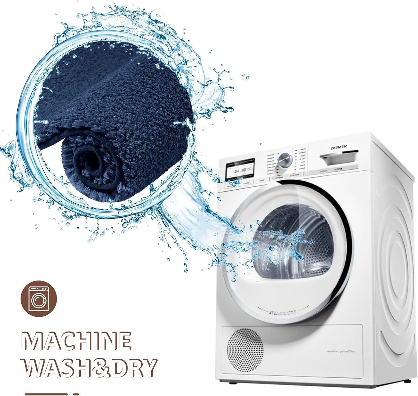 Water absorbtion anti slip bathroom mat thickened bathroom carpet long