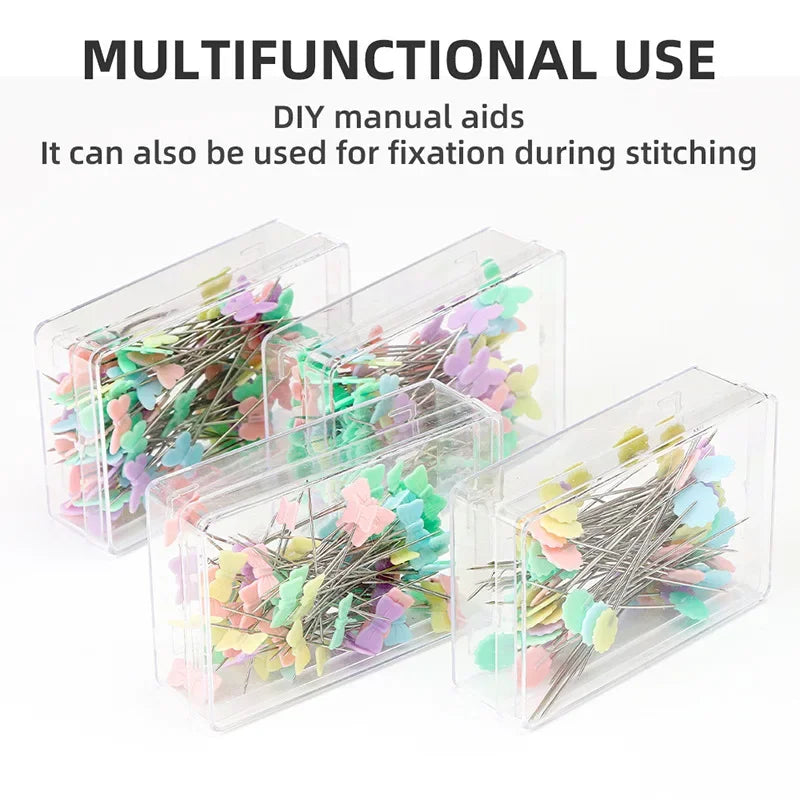 100PCS Clothing Manual Positioning Needle Pin Shaped Sewing