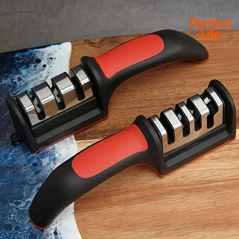 3/4 Segment Knife Sharpener Kitchen Multifunctional Handheld Fast