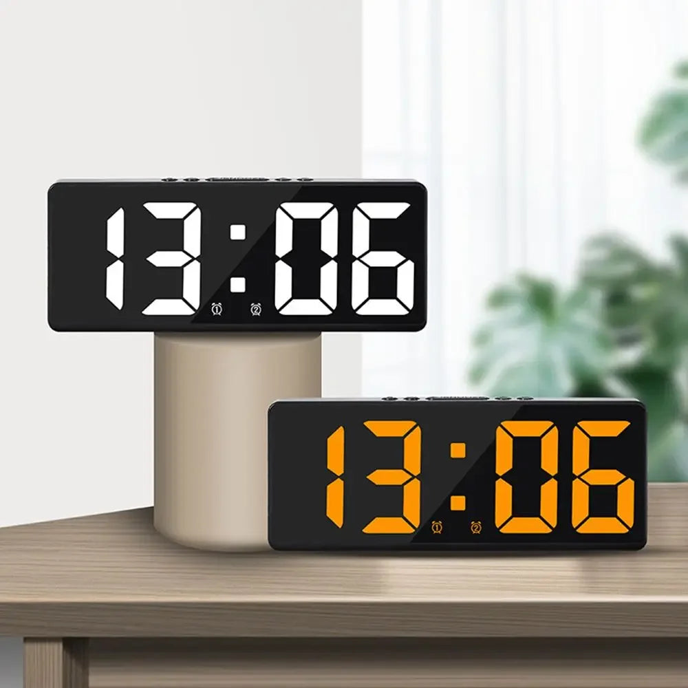 Creative Number Clock Color Nightlight Temperature Calendar Alarm