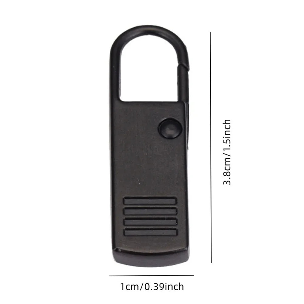 5pcs black Detachable Zipper Pull, Replacement Zipper Accs For jeans &