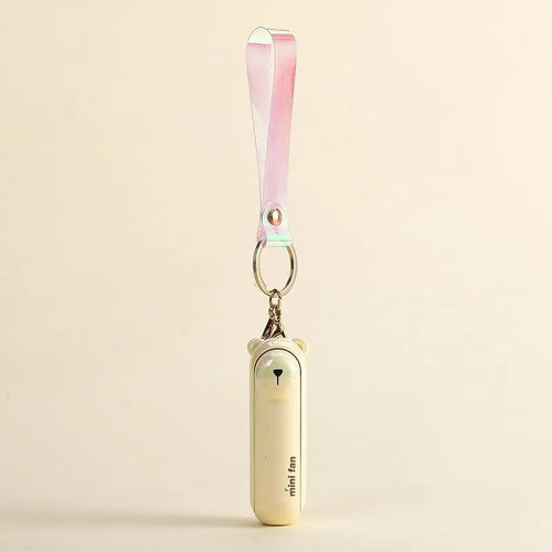 Cute Mini Fan Kipas Portable Hand Fold Bedside Office USB Charge