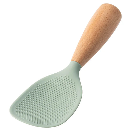 Silicone Kitchen Utensils Set Wooden Handle Non-stick Spatula Cookware