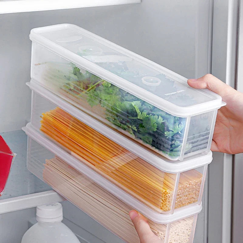 2pcs Refrigerator fresh-keeping storage box, fresh-keeping