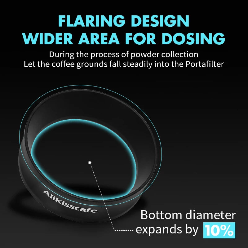 AliKisscafe Coffee Dosing Ring Funnel Magnetic 51MM 54MM 58MM For