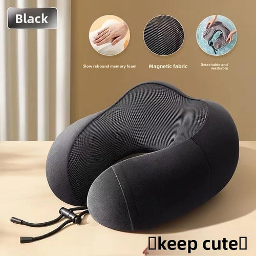 U Shaped Memory Foam Neck Pillows Soft Travel Pillow Massage Neck