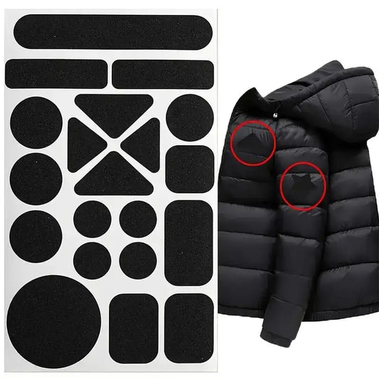 1 Set，Instant Self-Adhesive Fabric Repair Patch - Universal Black,