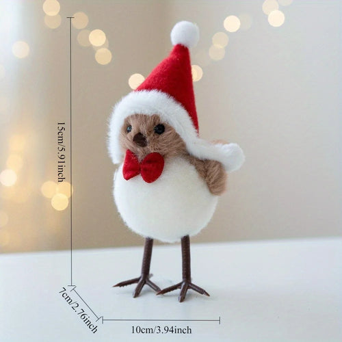 1/3pcs Christmas Foam Birds with Red Scarves Holiday Tree Decor