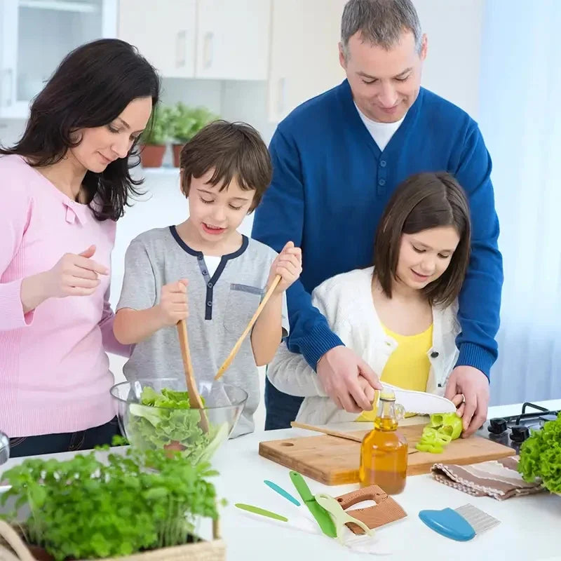 Kids Cooking Cutter Set Kids Knife Toddler Cutter Plastic Cake Fruit