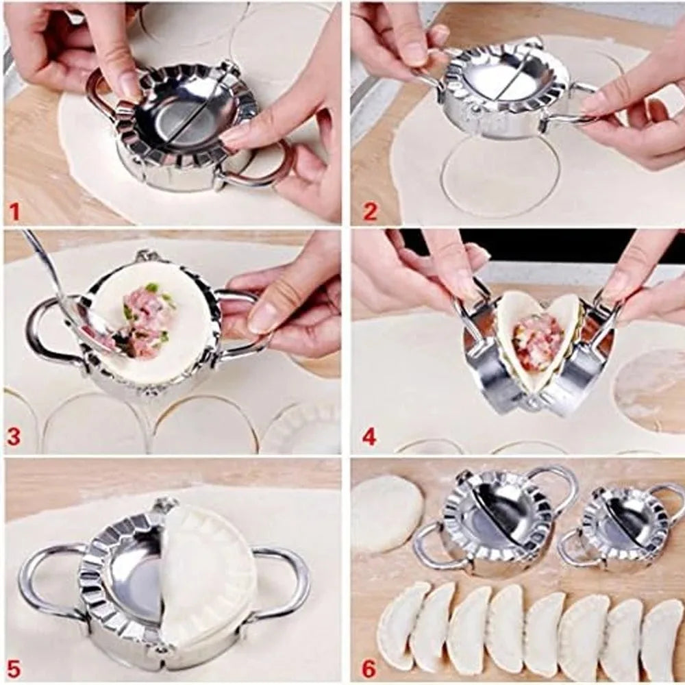 Stainless Steel Dumpling Maker Dumpling Skin Mold Ravioli Maker Press