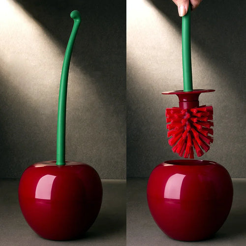 Cherry Toilet Brush Long Handle Soft Hair Cleaning Brush Toilet Brush