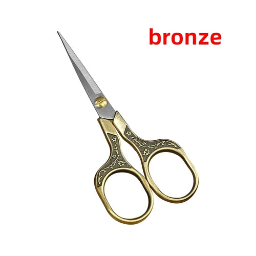 1PC Sewing Scissors Stainless Steel Retro Embroidery Tailor Scissors