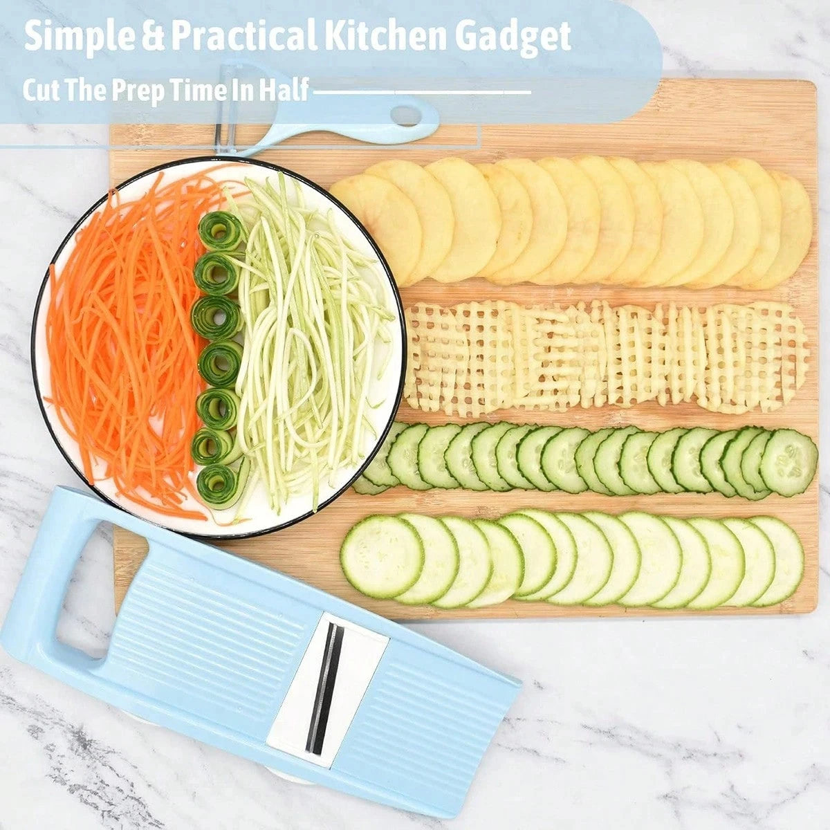 5 in1 Vegetable Fruit Slicer Multifunctional Manual Food Grater Cutter
