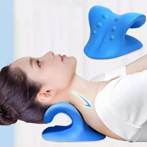 C-shaped pillow cervical massage pillow neck correction traction