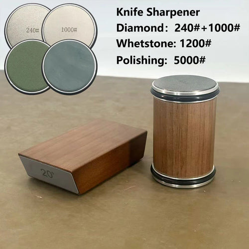 Rolling Knife Sharpener Magnetic Knife Holder Diamond Sharpening Stone