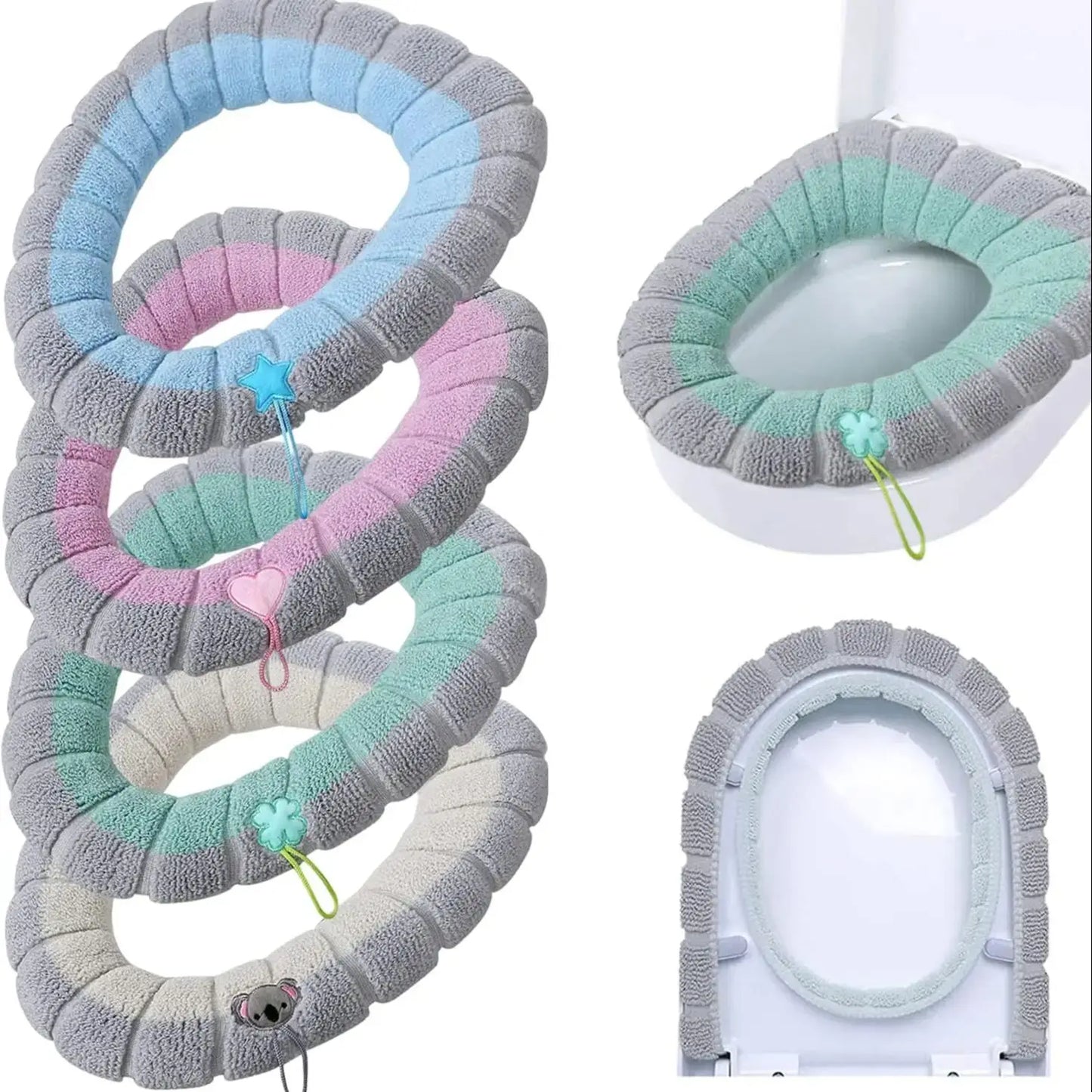 1pcs Thicker Bathroom Toilet Seat Cover Pads Soft Comfortable Toilet