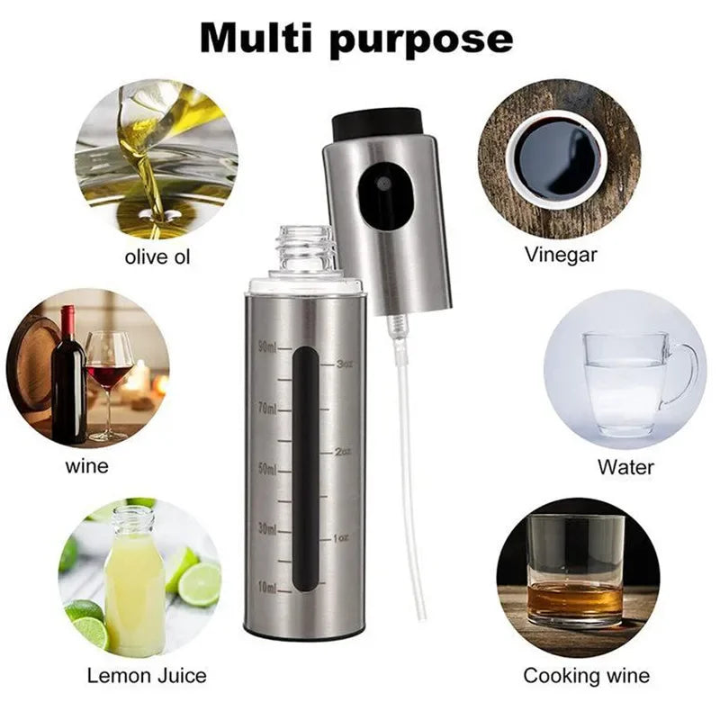 BBQ Baking Olive Oil Spray Bottle 304 Stainless Steel Oil Spray Bottle