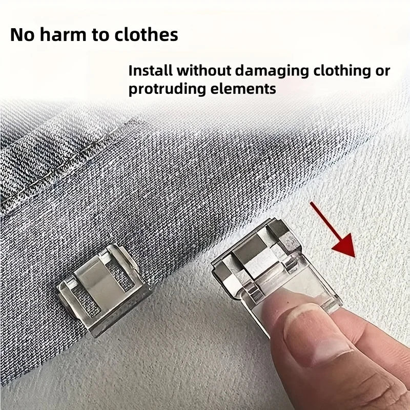 2/4/6/pcs invisible leg shortening clip, non-slip pants edge clip,