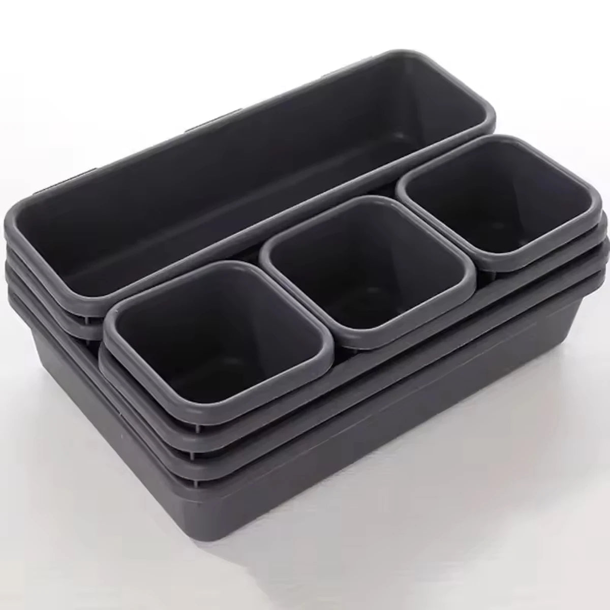 8pcs/set Adjustable Drawer Organizer Box Trays Make Up Cosmetics