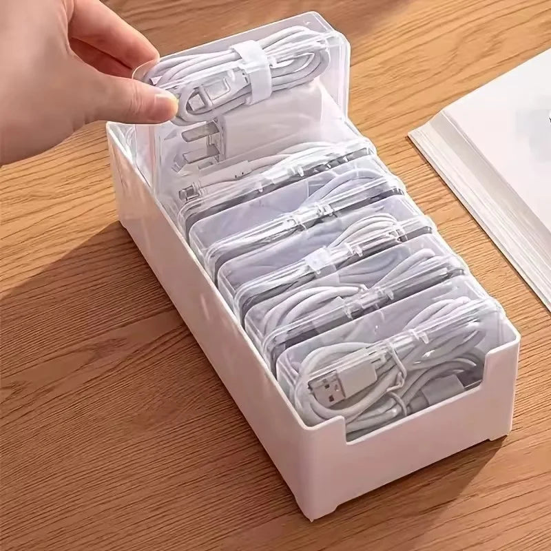 Cable Jewelry Accessories Organizer Storage Box Durable Plastic Daily