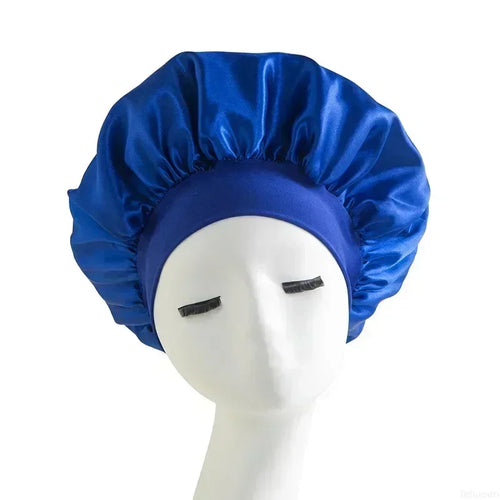 Bonnet Sleeping Cap Nightcap High Elastic Wide Brim Satin Night Hat