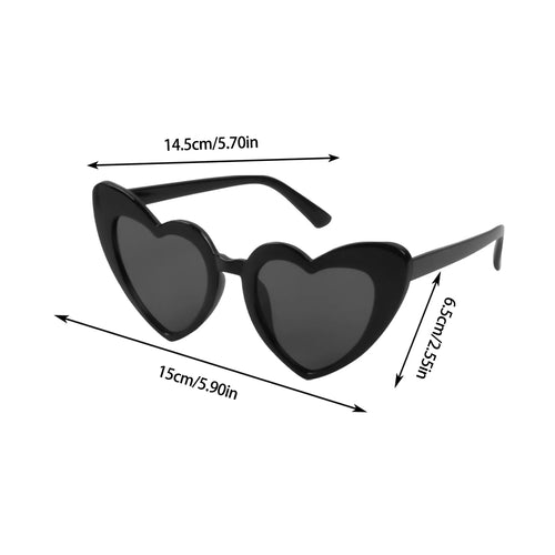 Bachelorette Party Heart Shaped Glasses Black White Pink Avocado Green