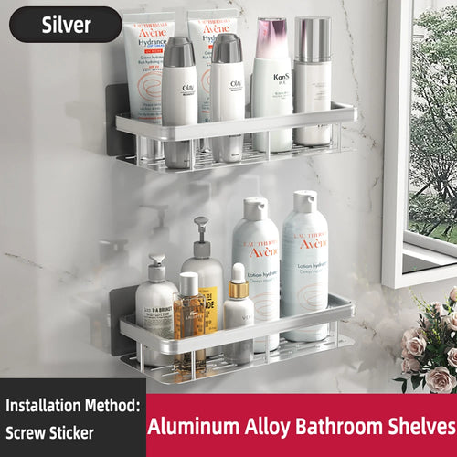Wall Hanging Corner Rectangular Rack Bathroom Shelf Towel Rack Shelves