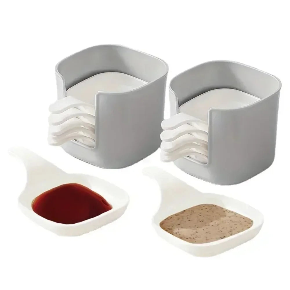 7pcs/set Sauce Dish Food Sauce Dish Dipping Dish SetSnack Seasoning