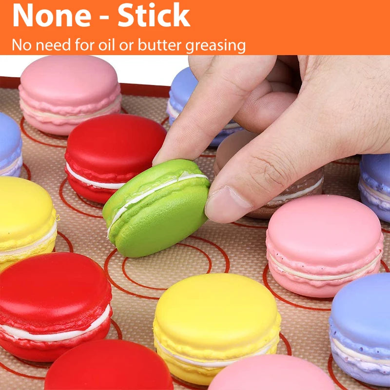 1PC Silicone Baking Mat for Oven, Thin 0.4mm, Reusable Non Stick Heat