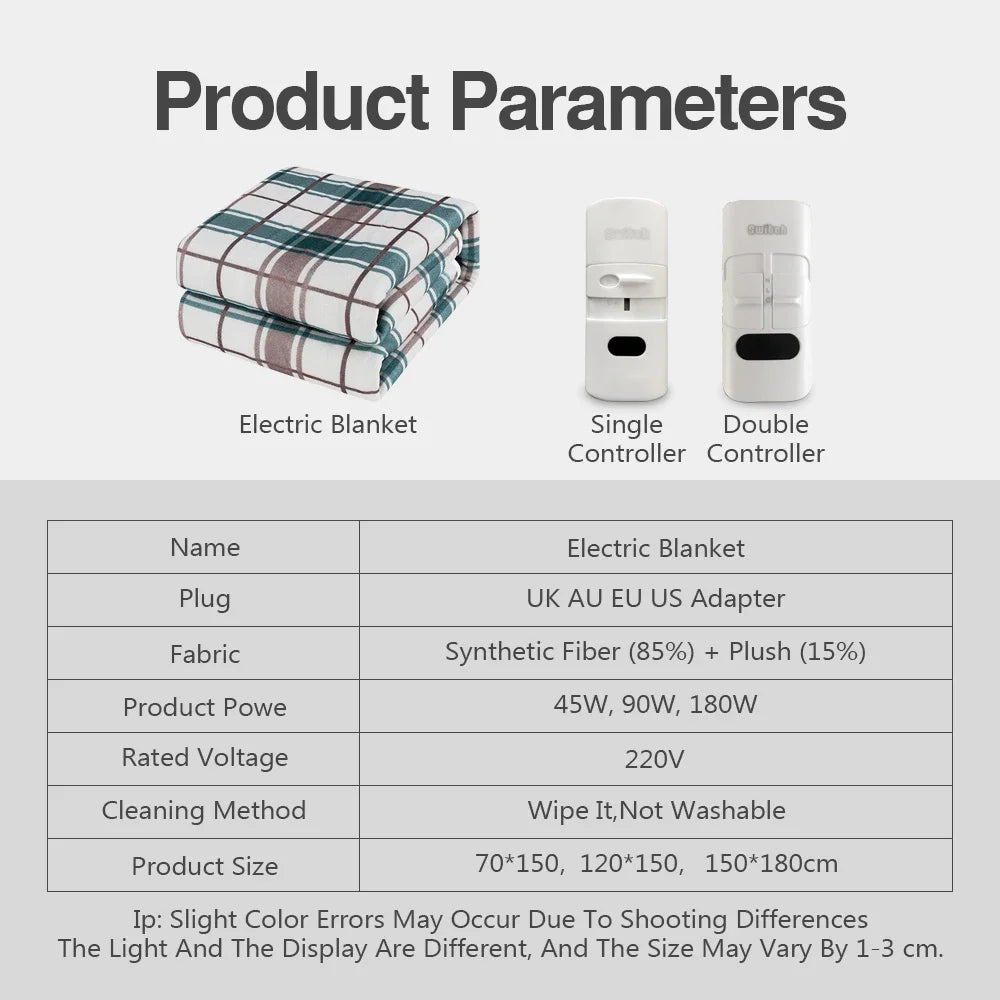 Electric Blanket 220V Thicken Thermostat Electric Blankets