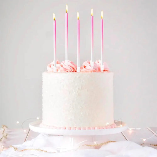 6/12/48pcs Birthday Candles Spiral Cake Candles  Long Thin Cake