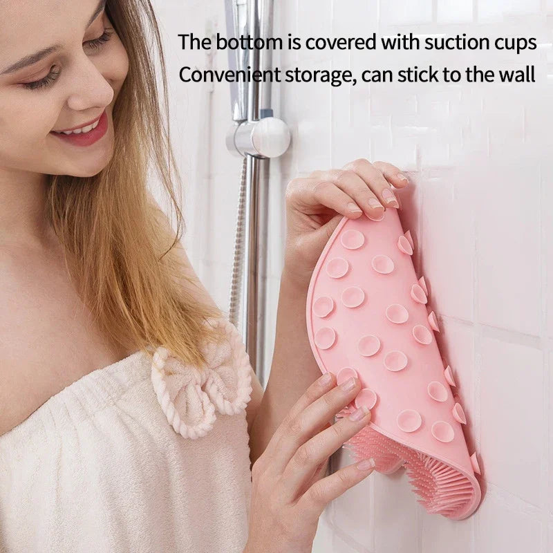 1 PC Exfoliating Shower Massage Scraper Bathroom Non-slip Bath Mat